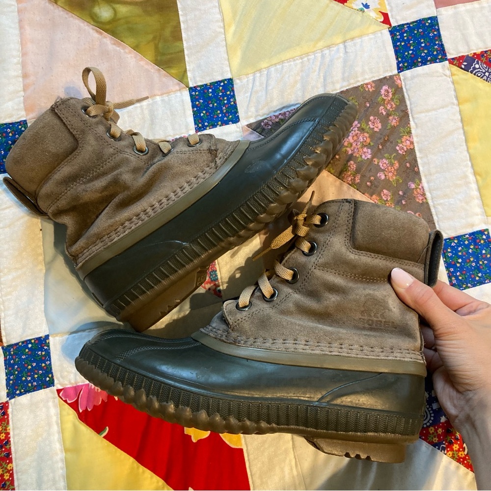 Sorel Cheyanne II Duck Boots Grey/Black